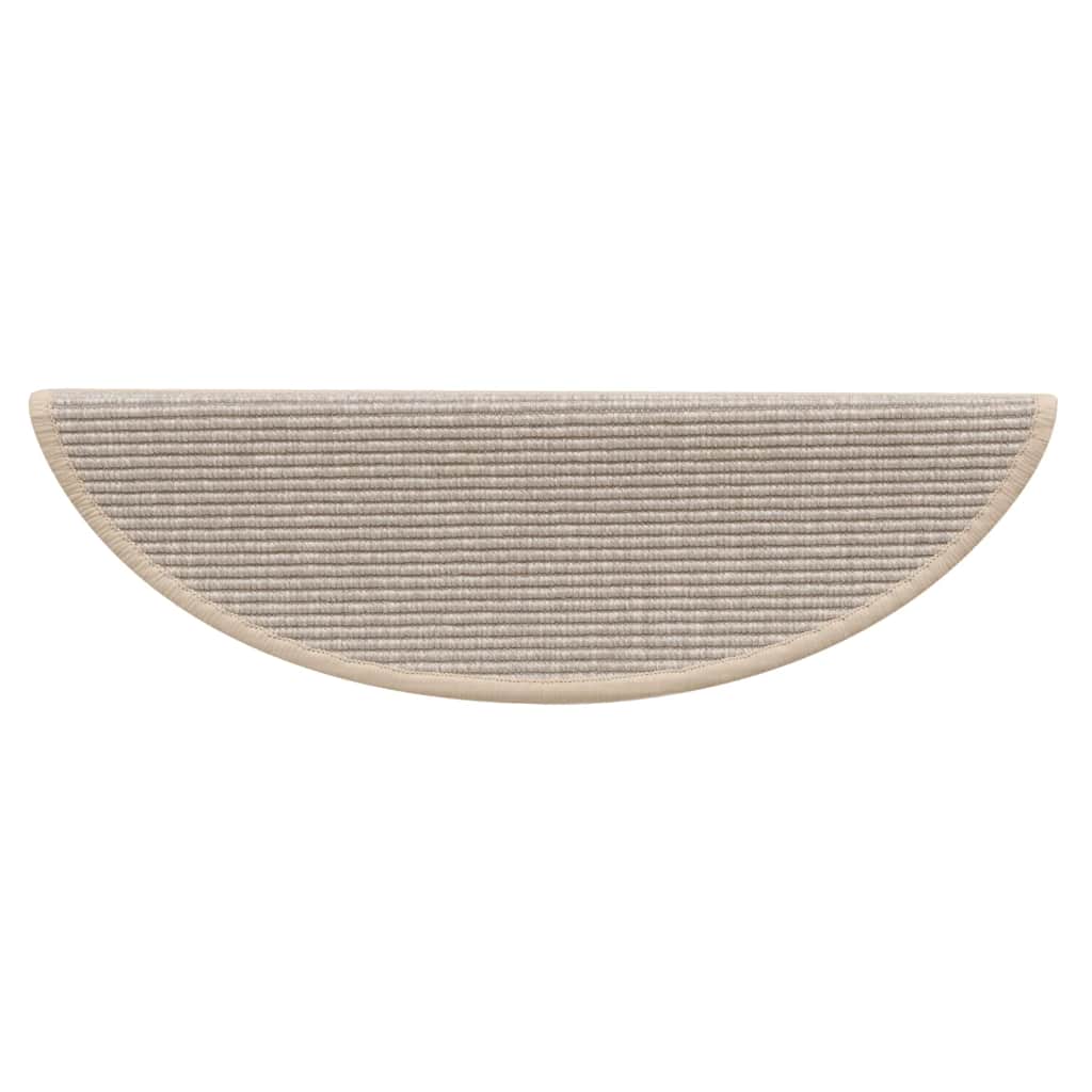 vidaXL Stufenmatten 15 Stk. 56x17x3 cm Silber Halbrund