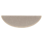 vidaXL Stufenmatten 15 Stk. 56x17x3 cm Silber Halbrund
