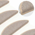 vidaXL Stufenmatten 15 Stk. 56x17x3 cm Silber Halbrund