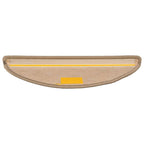 vidaXL Stufenmatten 15 Stk. 56x17x3 cm Dunkelbeige Halbrund