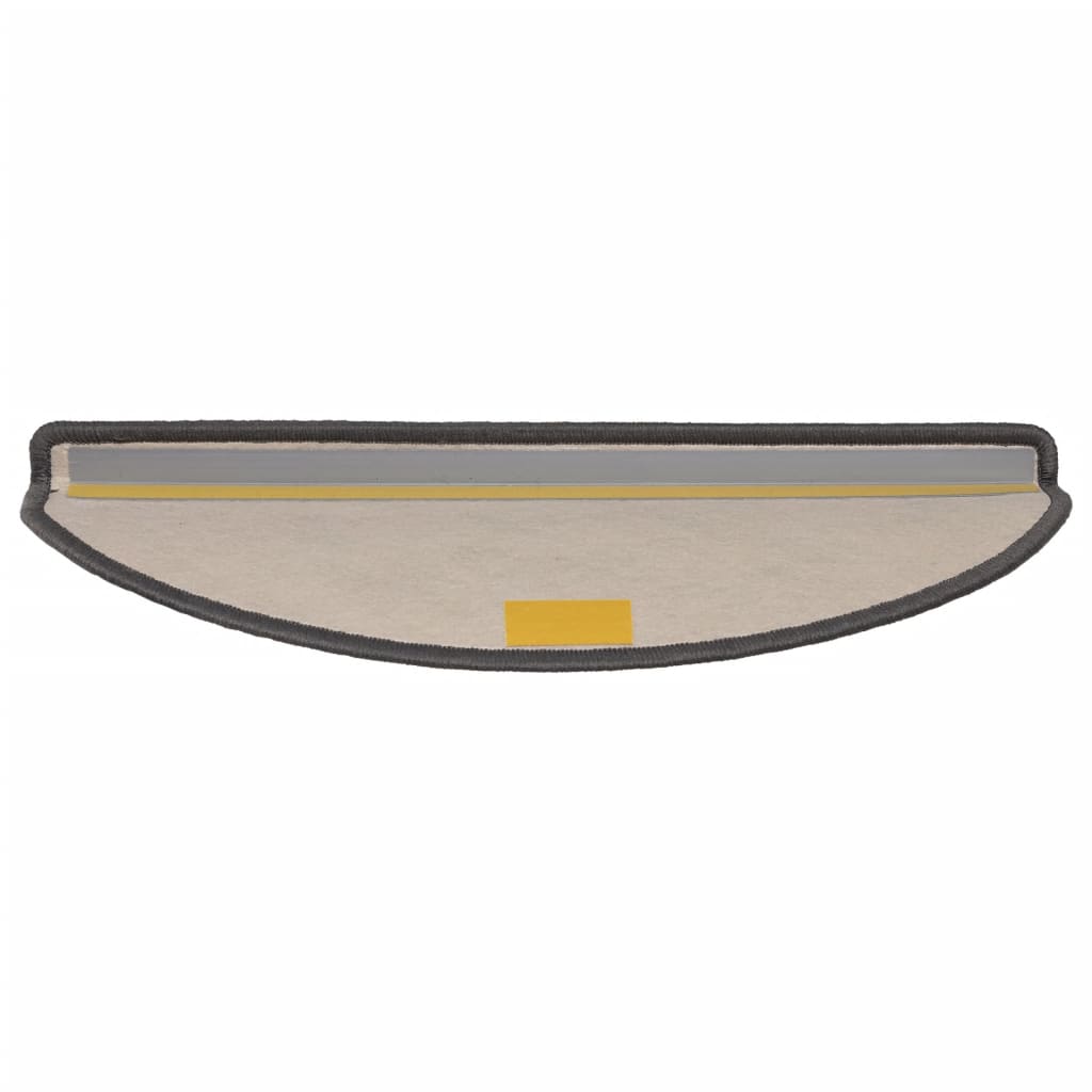 vidaXL Stufenmatten 15 Stk. 65x21x4 cm Beige und Grau Halbrund Groß