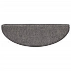 vidaXL Stufenmatten 15 Stk. 65x21x4 cm Beige und Grau Halbrund Groß