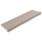 vidaXL Stufenmatten 15 Stk. 65x21x4 cm Silber Rechteckiger Rand