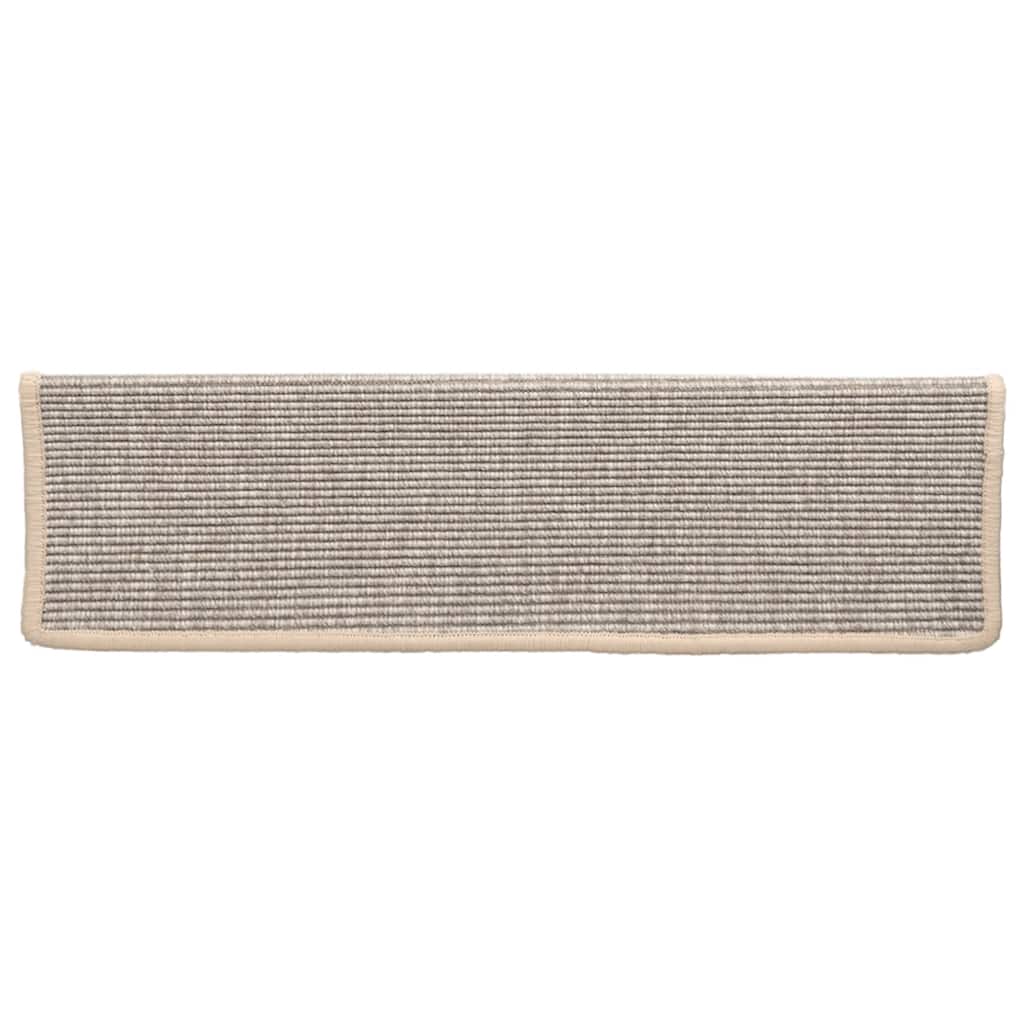 vidaXL Stufenmatten 15 Stk. 65x21x4 cm Silber Rechteckiger Rand