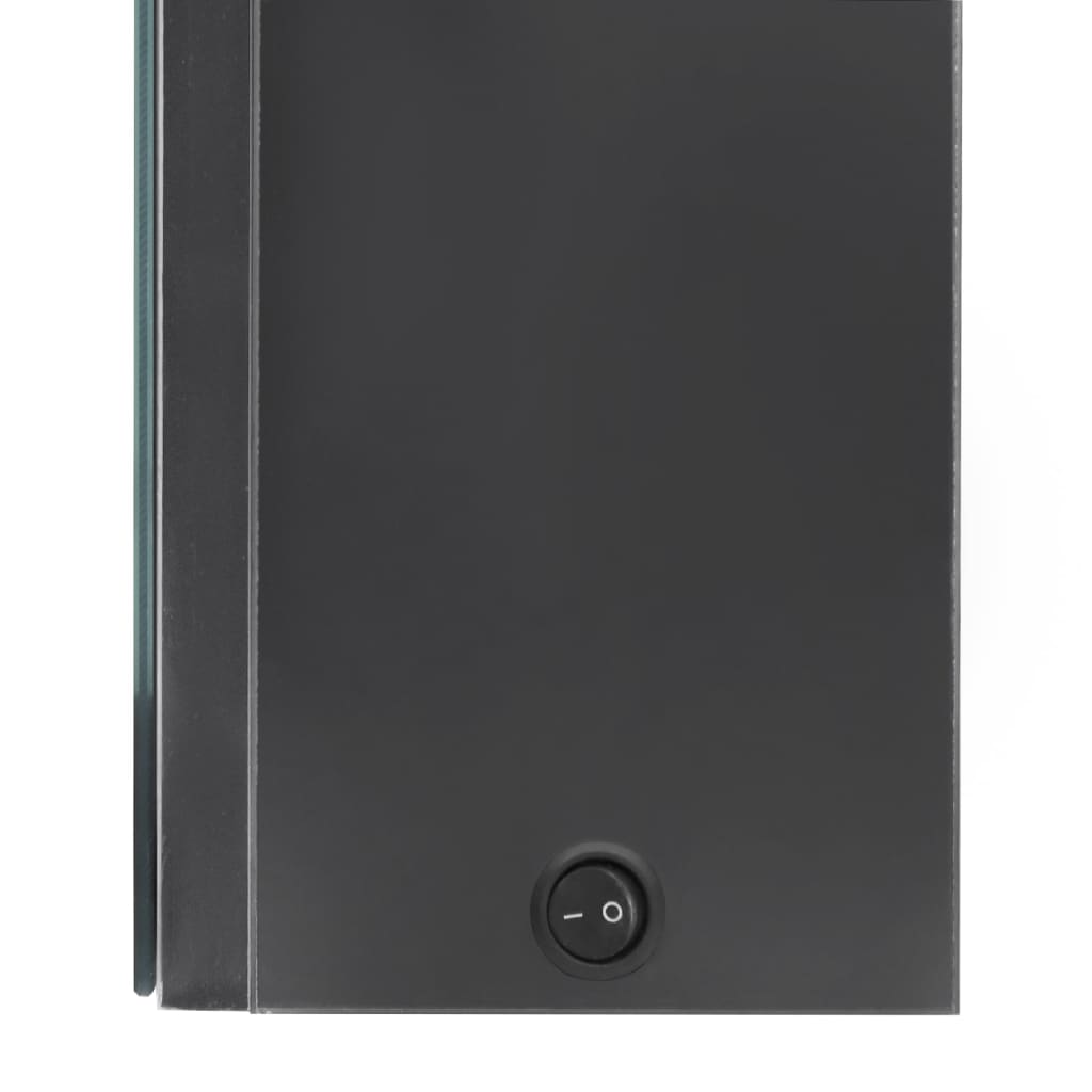 vidaXL LED-Spiegelschrank fürs Bad Grau 50x13x70 cm