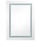 vidaXL LED-Spiegelschrank fürs Bad Eichenoptik 50x13x70 cm