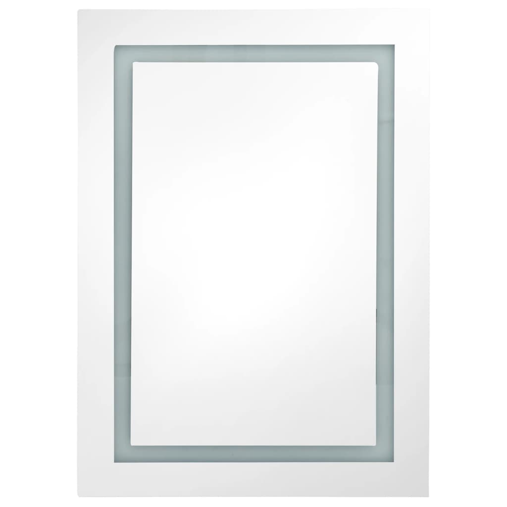 vidaXL LED-Spiegelschrank fürs Bad Eichenoptik 50x13x70 cm