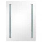 vidaXL LED-Spiegelschrank fürs Bad Betongrau 50x13x70 cm