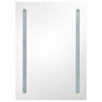 vidaXL LED-Bad-Spiegelschrank Eichenoptik 50x13x70 cm
