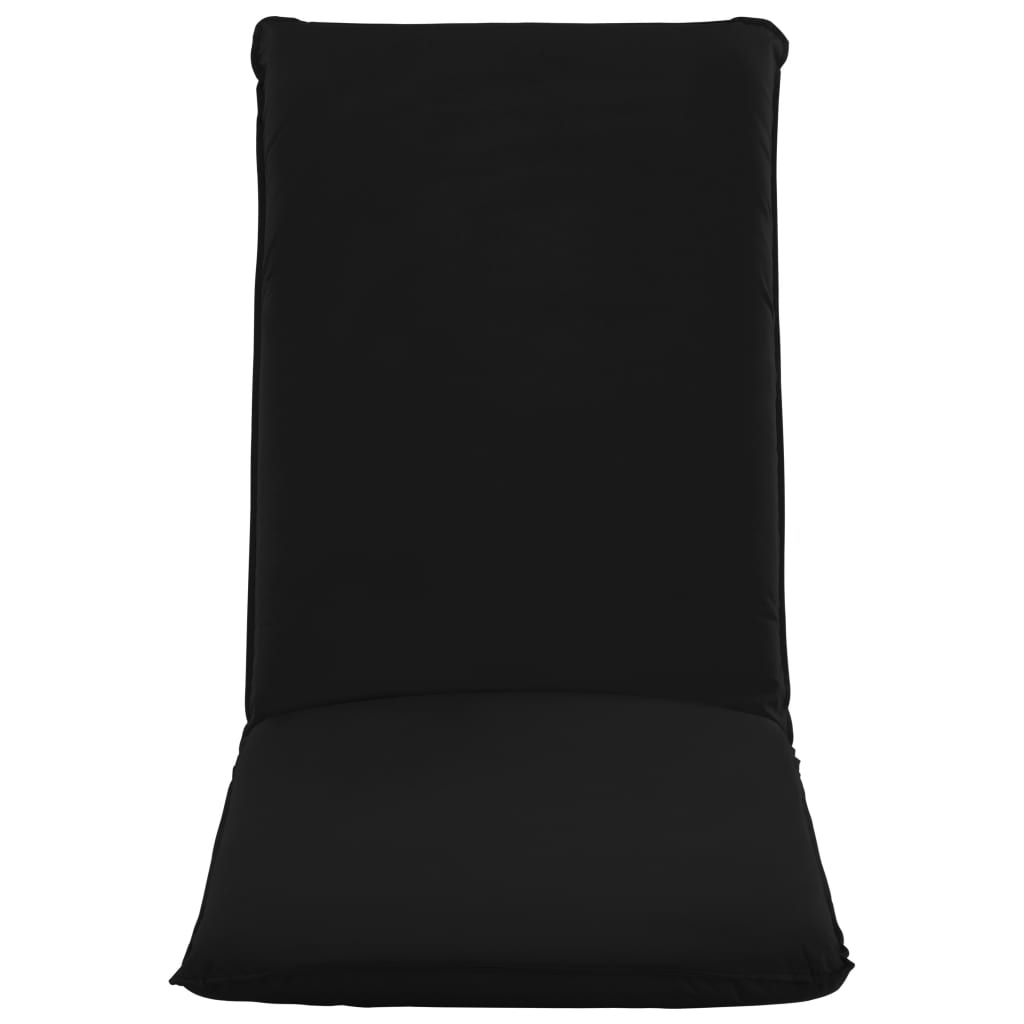 vidaXL Sonnenliege Klappbar Oxford-Gewebe Schwarz