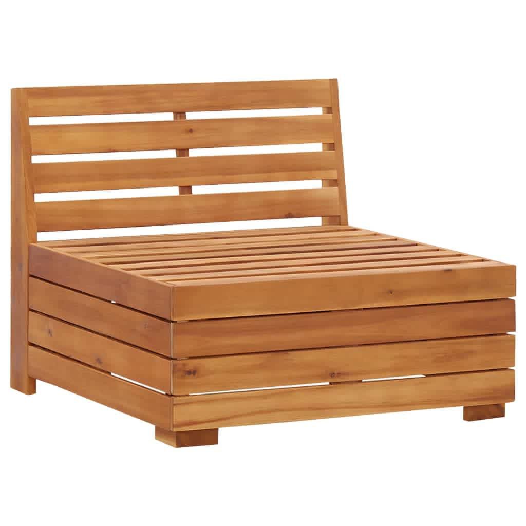 vidaXL 2-tlg. Garten-Lounge-Set mit Kissen Massivholz Akazie