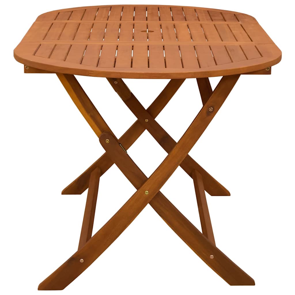 vidaXL Klappbarer Gartentisch 160x85x75 cm Massivholz Eukalyptus