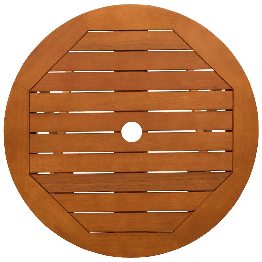 vidaXL Klappbarer Gartentisch Ø60x75 cm Massivholz Eukalyptus