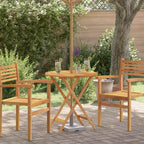 vidaXL Klappbarer Gartentisch Ø60x75 cm Massivholz Eukalyptus