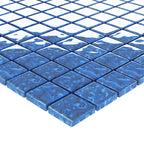 vidaXL Mosaikfliese 11 pcs Blau 50 x 50 cm Glas