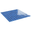 vidaXL Mosaikfliese 11 pcs Blau 50 x 50 cm Glas