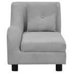 vidaXL Hundesofa mit Kissen Grau 83x44x44 cm Plüsch