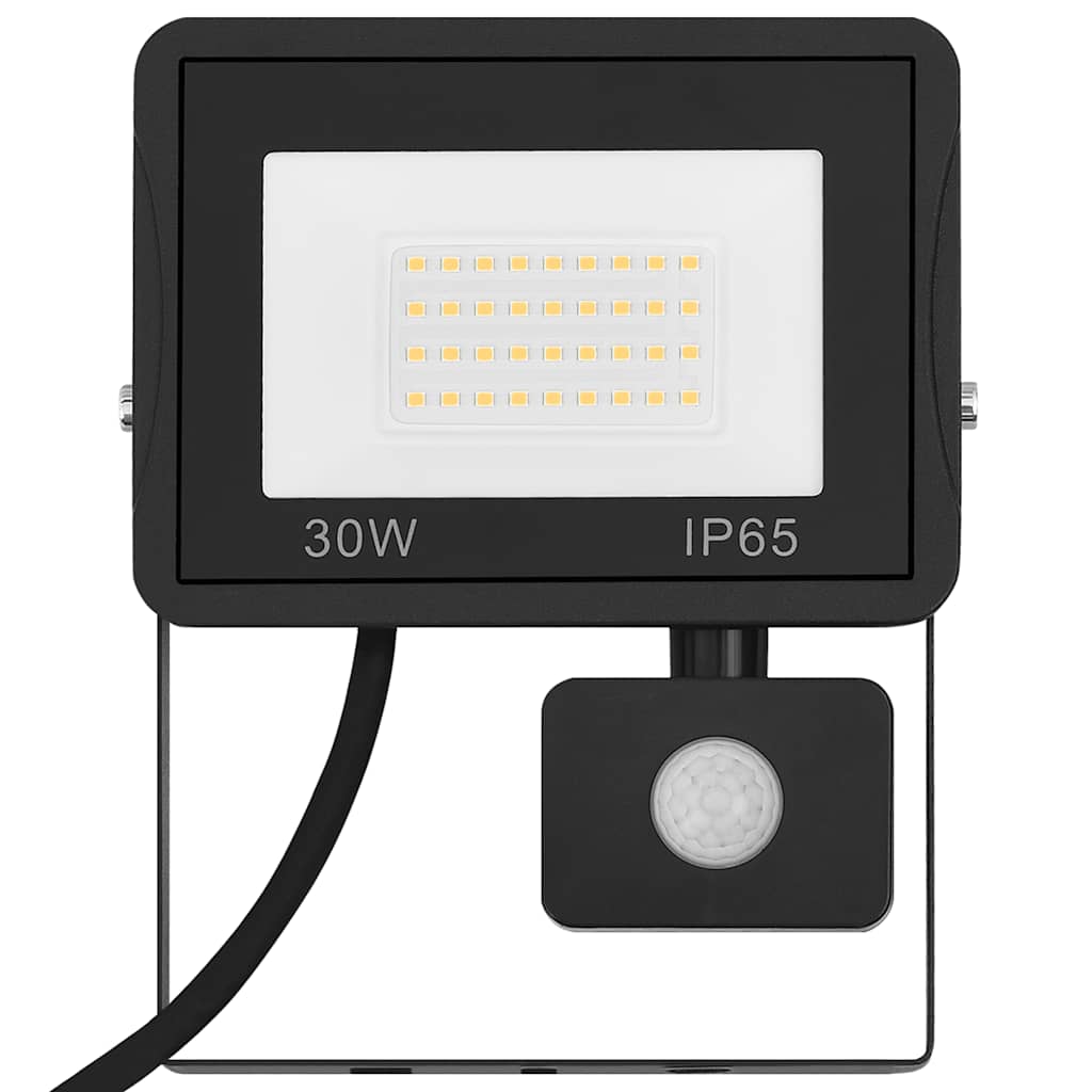 vidaXL LED-Fluter mit Sensor 30 W Kaltweiß