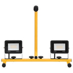 vidaXL LED-Fluter mit Handgriff 2x20 W Kaltweiß