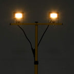 vidaXL LED-Fluter mit Stativ 2x10 W Warmweiß