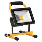 vidaXL LED-Strahler Wiederaufladbar mit Handgriff 30W Kaltweiß