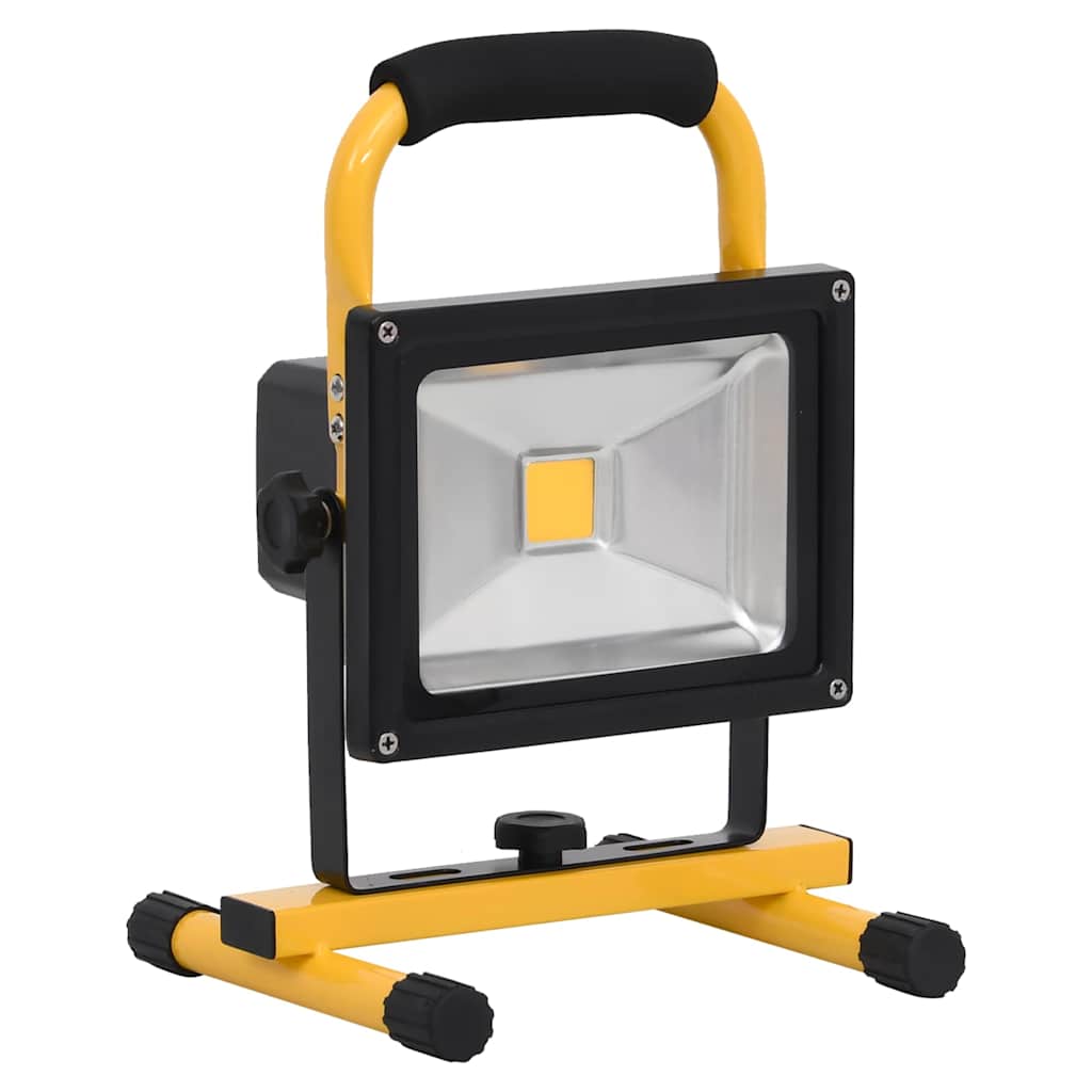 vidaXL LED-Strahler Wiederaufladbar mit Handgriff 30W Kaltweiß