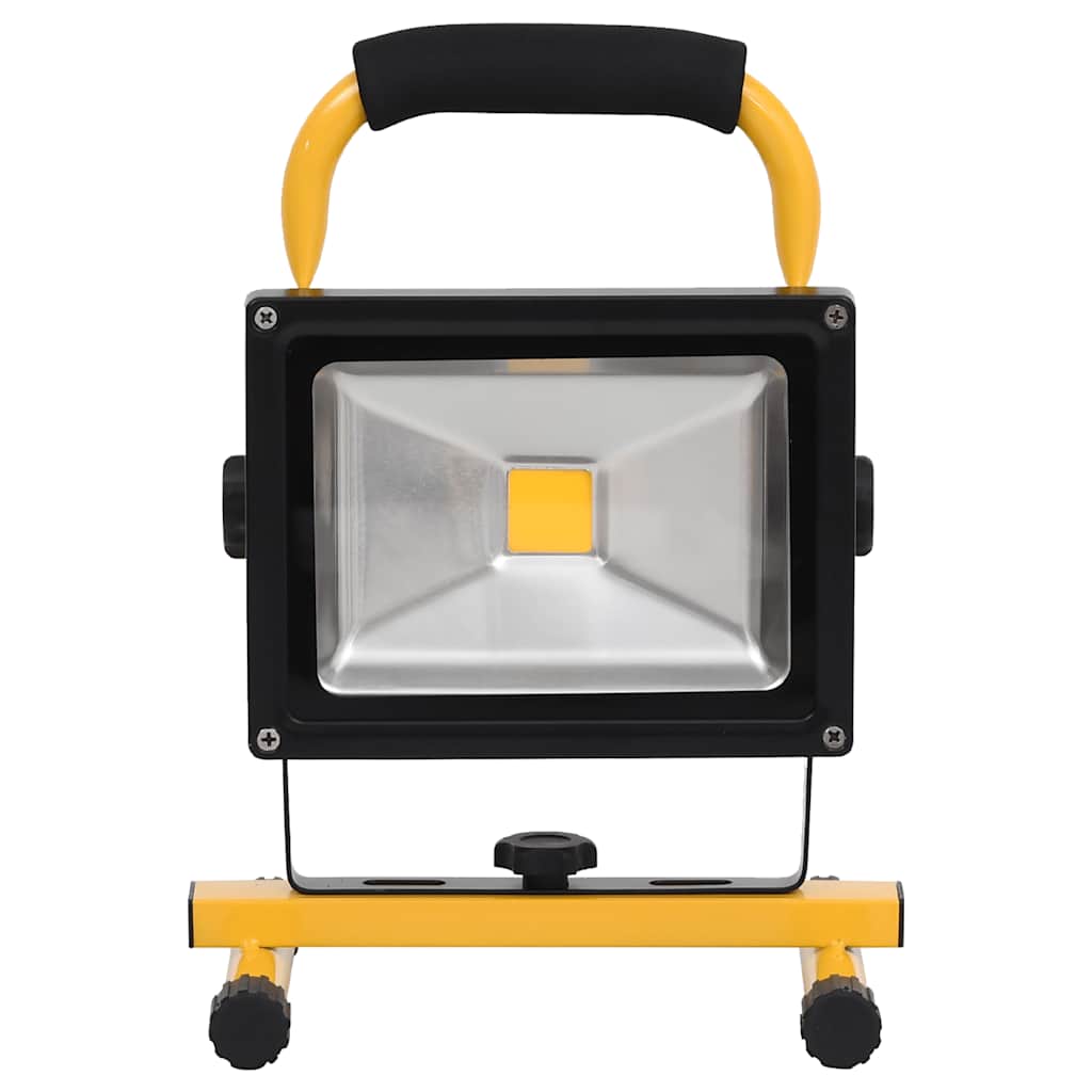 vidaXL LED-Strahler Wiederaufladbar mit Handgriff 30W Kaltweiß