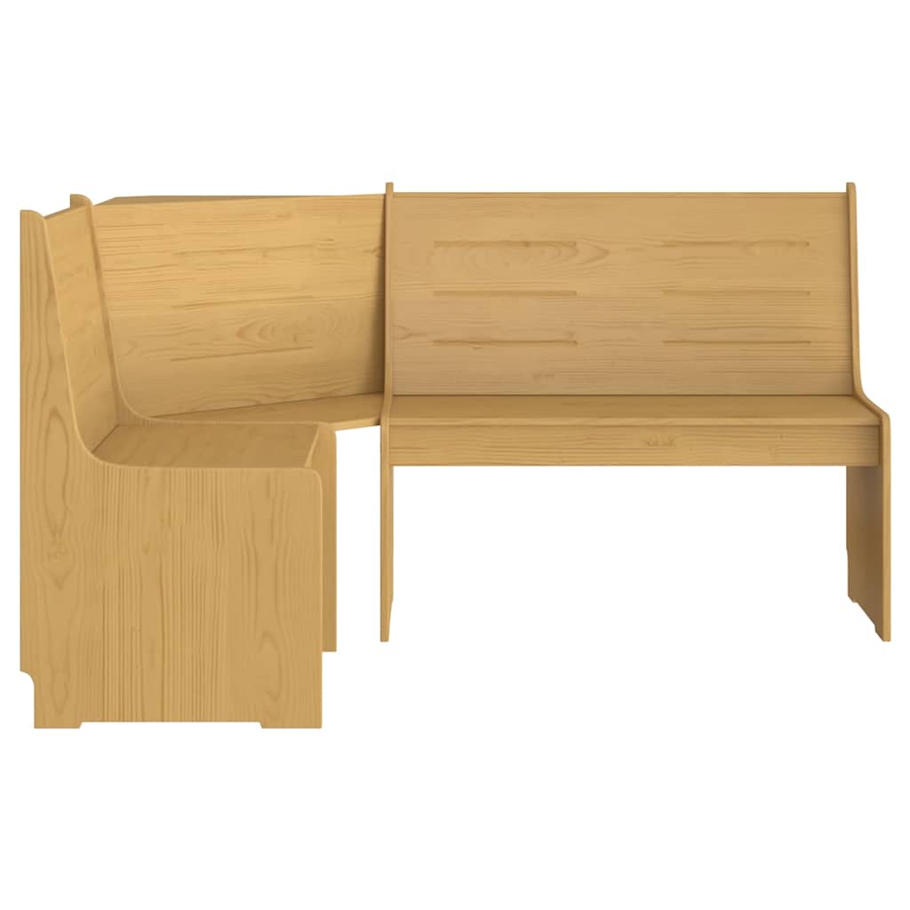 vidaXL Eckbank REINE 151 cm Honigbraun Massivholz Kiefer