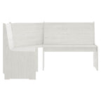 vidaXL Eckbank REINE 151 cm Weiß Massivholz Kiefer
