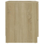 vidaXL Nachttisch Sonoma-Eiche 40x40x50 cm Spanplatte