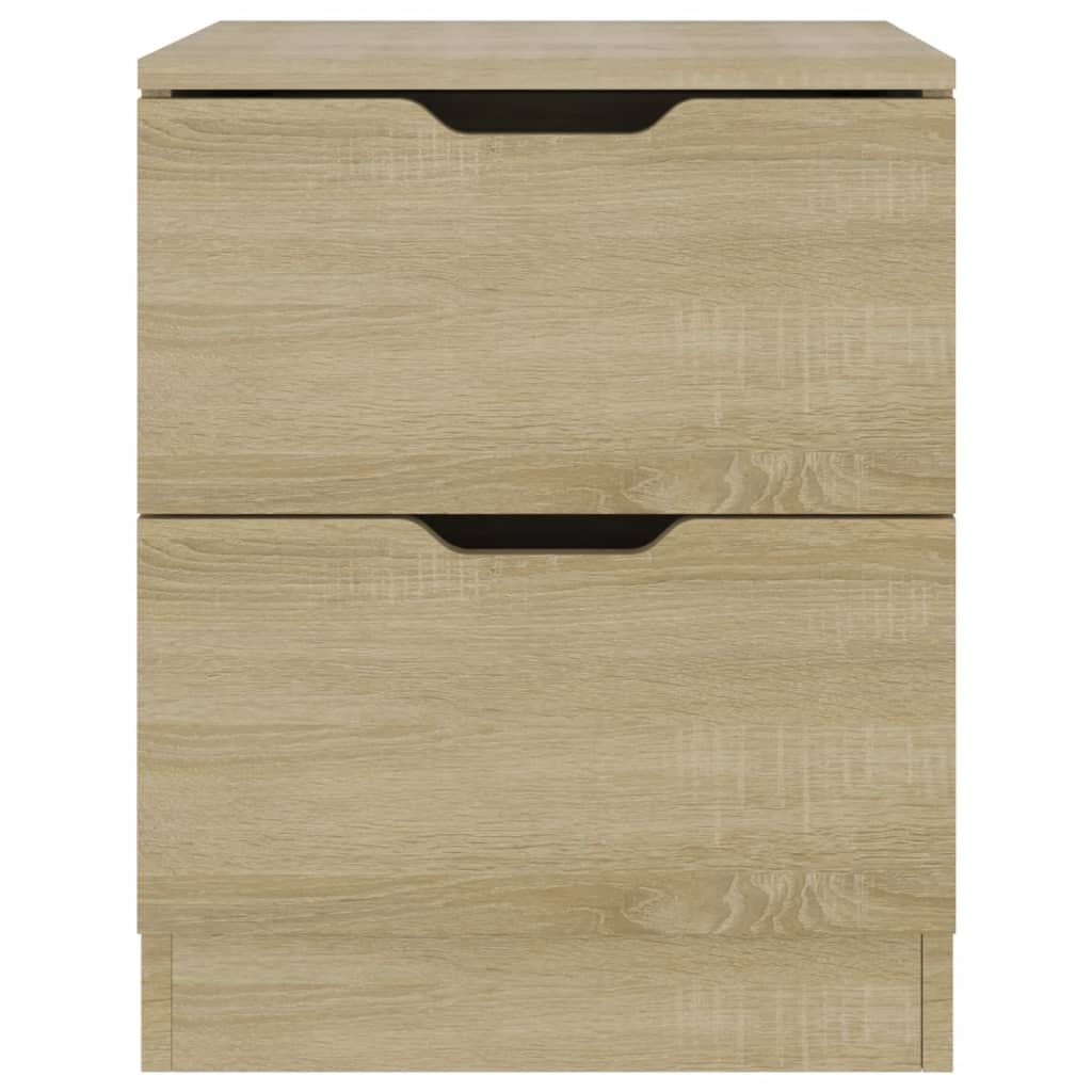 vidaXL Nachttische 2 Stk. Sonoma-Eiche 40x40x50 cm Spanplatte