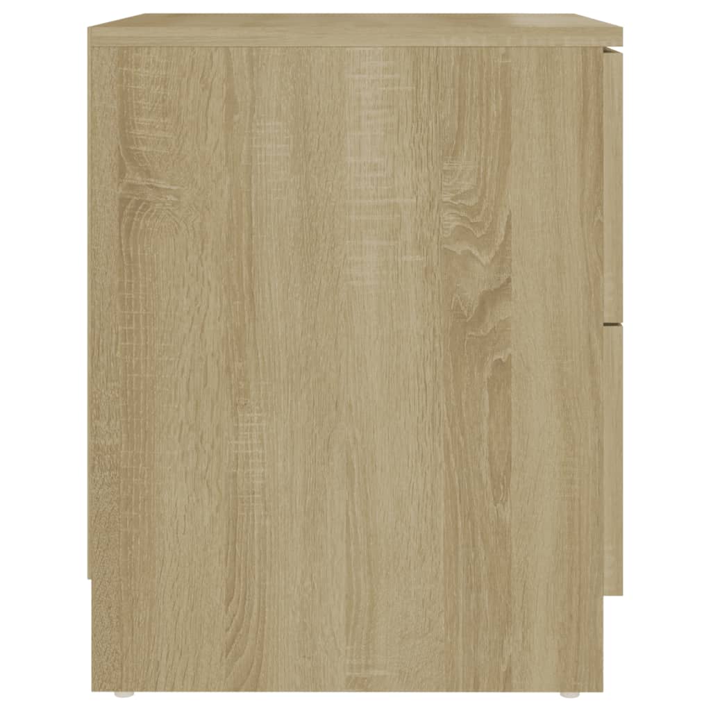 vidaXL Nachttische 2 Stk. Sonoma-Eiche 40x40x50 cm Spanplatte