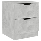 vidaXL Nachttisch Betongrau 40x40x50 cm Spanplatte