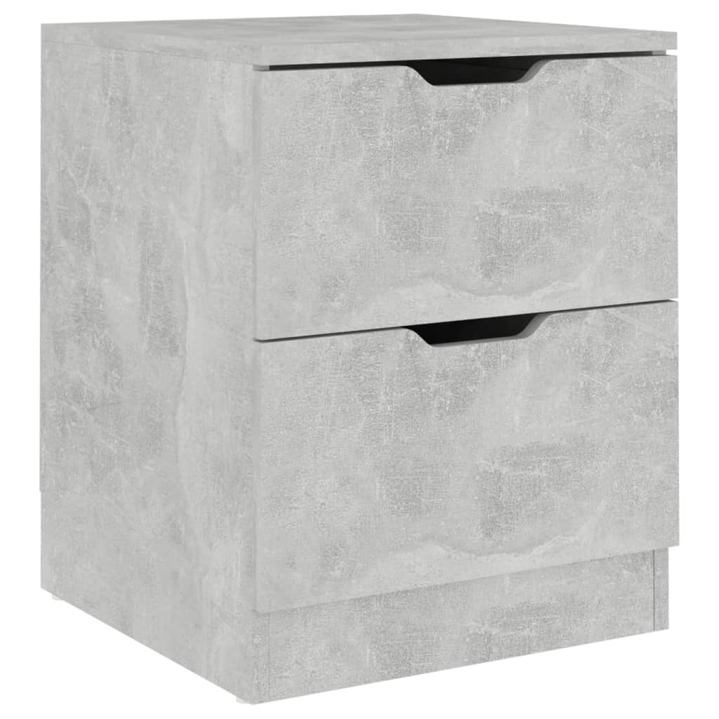vidaXL Nachttisch Betongrau 40x40x50 cm Spanplatte