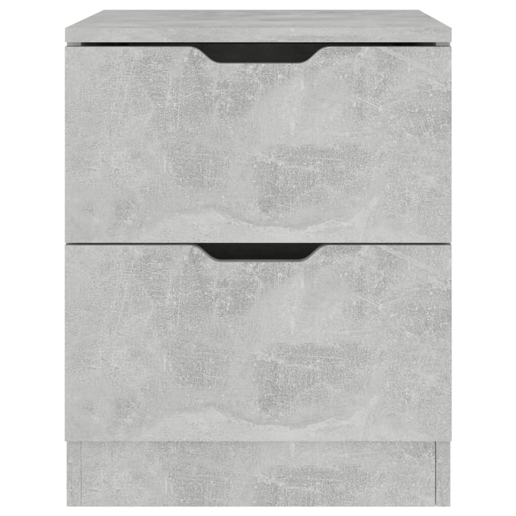 vidaXL Nachttisch Betongrau 40x40x50 cm Spanplatte