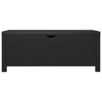 vidaXL Sitzbank mit Stauraum Kissen Schwarz 105x40x45cm Holzwerkstoff