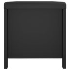 vidaXL Sitzbank mit Stauraum Kissen Schwarz 105x40x45cm Holzwerkstoff