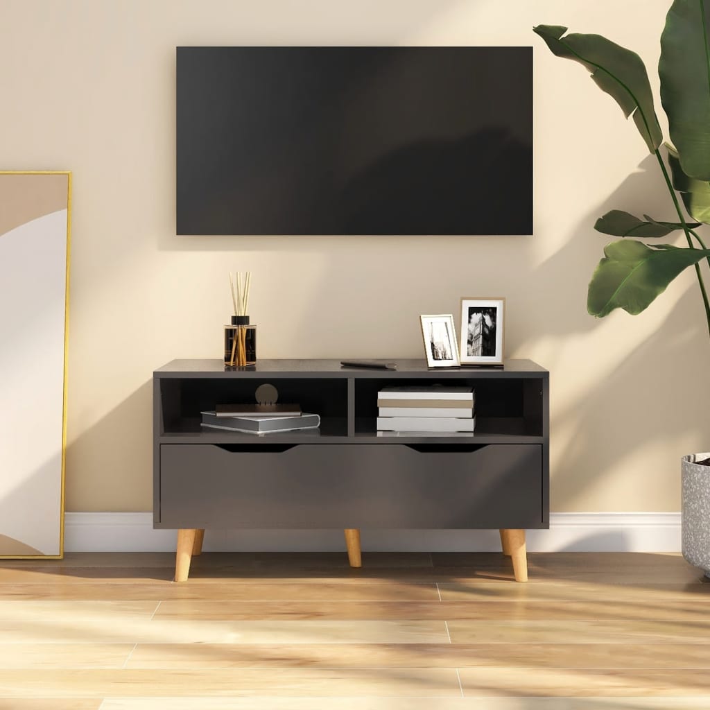vidaXL TV-Schrank Weiß 90x40x48,5 cm Holzwerkstoff