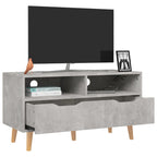 vidaXL TV-Schrank Betongrau 90x40x48,5 cm Holzwerkstoff