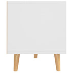 vidaXL TV-Schrank Weiß und Sonoma-Eiche 90x40x48,5 cm Holzwerkstoff