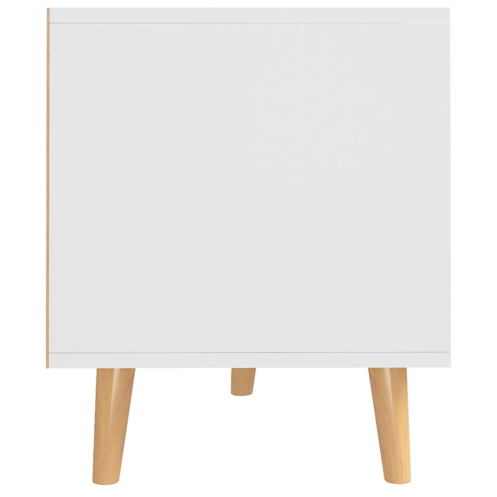 vidaXL TV-Schrank Weiß und Sonoma-Eiche 90x40x48,5 cm Holzwerkstoff