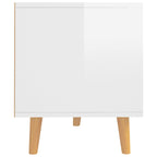 vidaXL TV-Schrank Hochglanz-Weiß 90x40x48,5 cm Holzwerkstoff