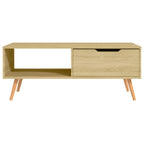 vidaXL Couchtisch Sonoma-Eiche 100x49,5x43 cm Holzwerkstoff