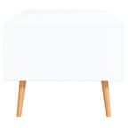 vidaXL Couchtisch Weiß und Sonoma-Eiche 100x49,5x43 cm Holzwerkstoff