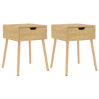 vidaXL Nachttische 2 Stk. Sonoma-Eiche 40x40x56 cm Holzwerkstoff