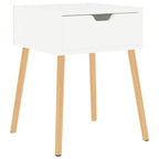 vidaXL Nachttisch Hochglanz-Weiß 40x40x56 cm Holzwerkstoff