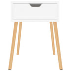 vidaXL Nachttisch Hochglanz-Weiß 40x40x56 cm Holzwerkstoff