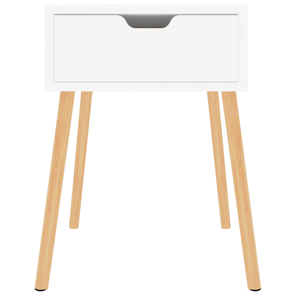 vidaXL Nachttisch Hochglanz-Weiß 40x40x56 cm Holzwerkstoff