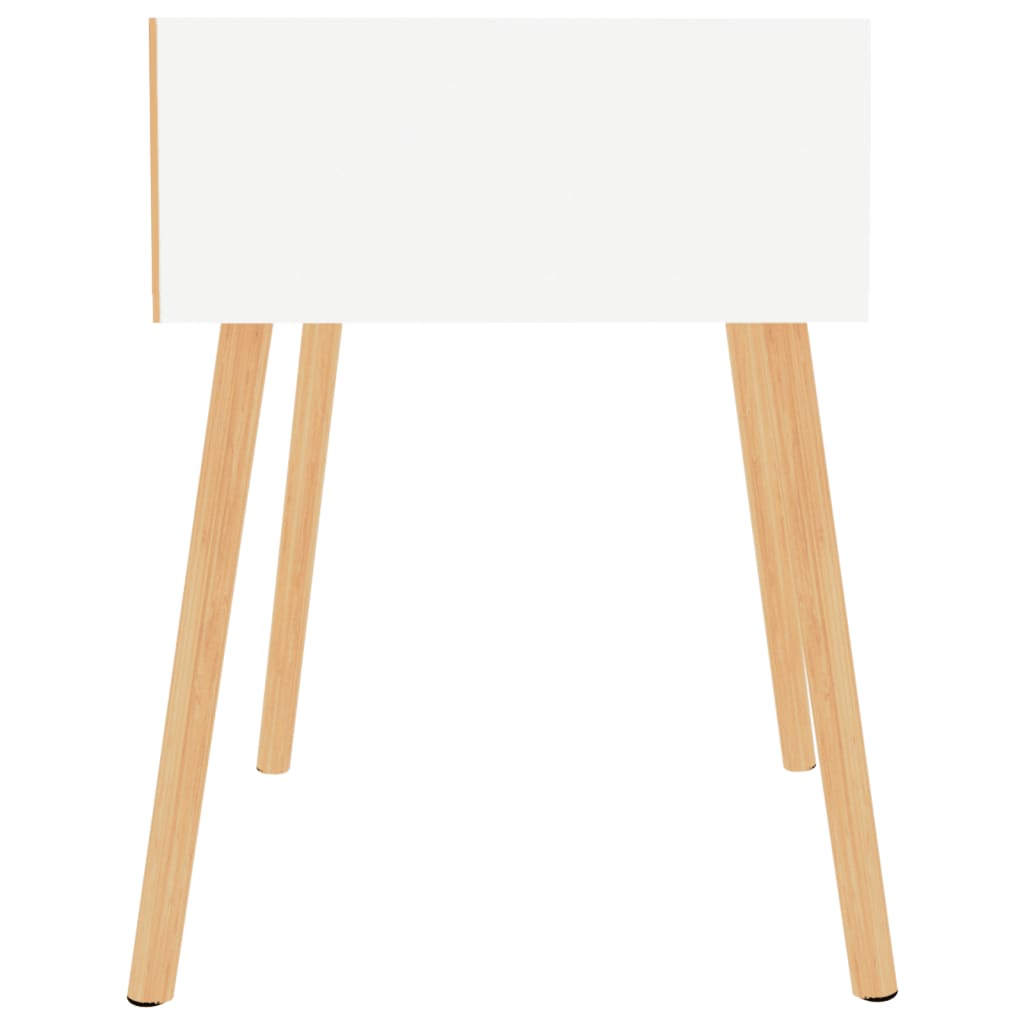 vidaXL Nachttisch Hochglanz-Weiß 40x40x56 cm Holzwerkstoff