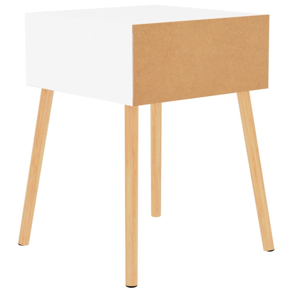 vidaXL Nachttisch Hochglanz-Weiß 40x40x56 cm Holzwerkstoff